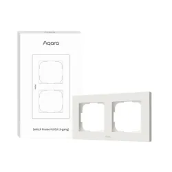 Smart switch frame h2 ,2-gang,-white fe-x01d-w aqara