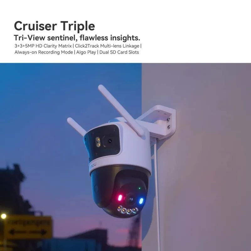 Wrl camera 3mp cruiser triple-ipc-s7up-11m0wed imou