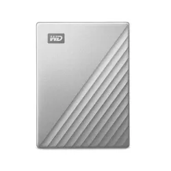 External HDD-WESTERN DIGITAL-My Passport Ultra-2TB-USB 3.0-USB-C-Colour Silver-WDBC3C0020BSL-WESN
