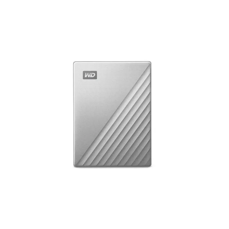 External HDD-WESTERN DIGITAL-My Passport Ultra-2TB-USB 3.0-USB-C-Colour Silver-WDBC3C0020BSL-WESN
