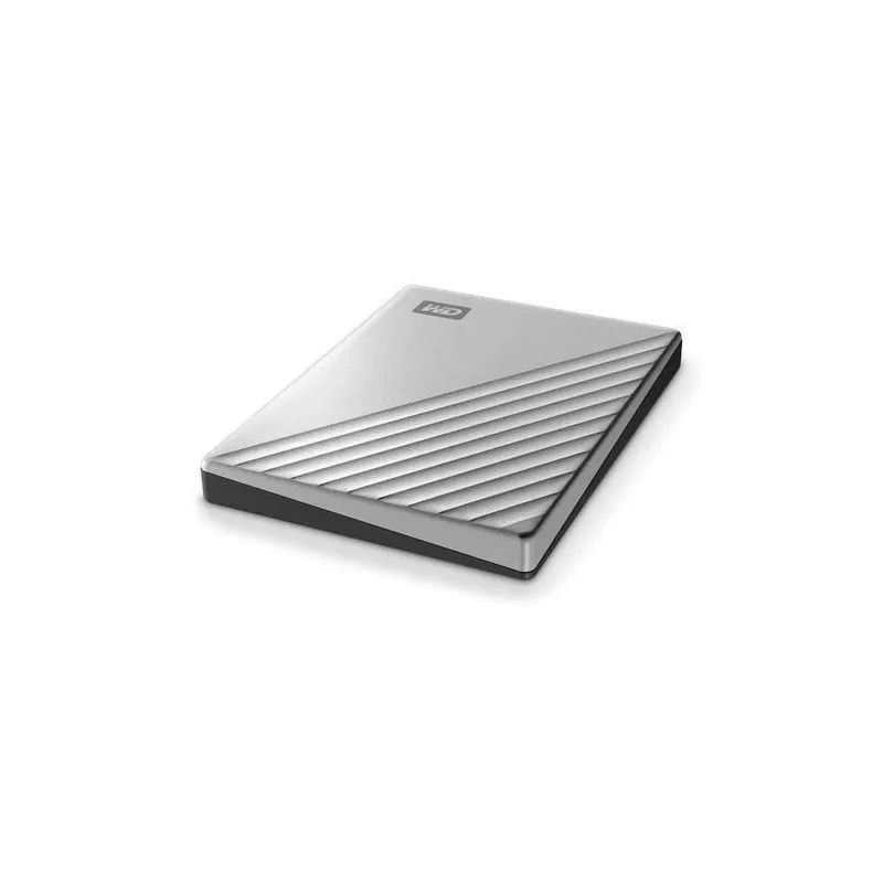 External HDD-WESTERN DIGITAL-My Passport Ultra-2TB-USB 3.0-USB-C-Colour Silver-WDBC3C0020BSL-WESN