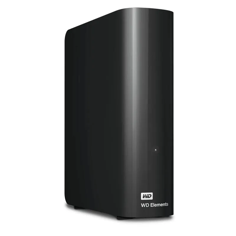 External HDD-WESTERN DIGITAL-Elements Desktop-12TB-USB 3.0-Drives 1-Black-WDBWLG0120HBK-EESN