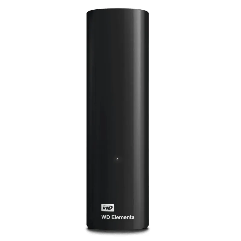 External HDD-WESTERN DIGITAL-Elements Desktop-12TB-USB 3.0-Drives 1-Black-WDBWLG0120HBK-EESN