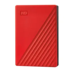External HDD-WESTERN DIGITAL-My Passport-6TB-USB 2.0-USB 3.2-Colour Red-WDBR9S0060BRD-WESN
