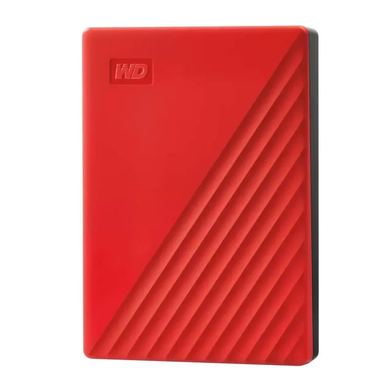 External HDD-WESTERN DIGITAL-My Passport-6TB-USB 2.0-USB 3.2-Colour Red-WDBR9S0060BRD-WESN
