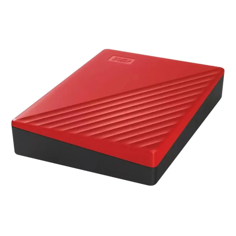 External HDD-WESTERN DIGITAL-My Passport-6TB-USB 2.0-USB 3.2-Colour Red-WDBR9S0060BRD-WESN
