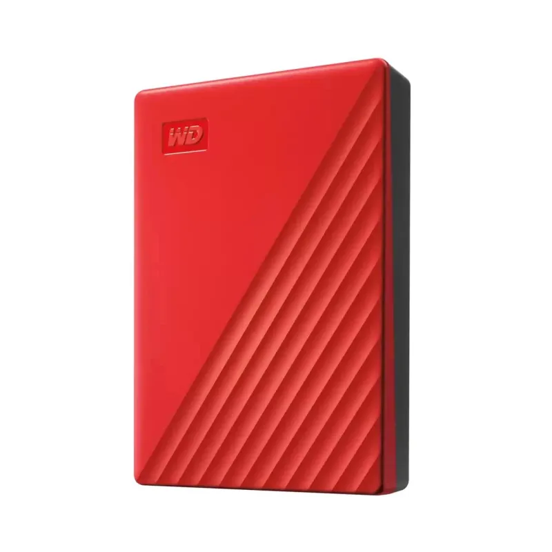 External HDD-WESTERN DIGITAL-My Passport-6TB-USB 2.0-USB 3.2-Colour Red-WDBR9S0060BRD-WESN