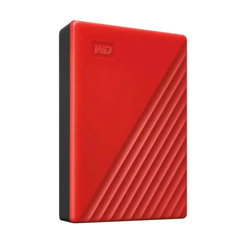 External HDD-WESTERN DIGITAL-My Passport-6TB-USB 2.0-USB 3.2-Colour Red-WDBR9S0060BRD-WESN