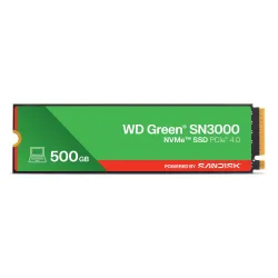SSD-SANDISK-150xTBW rating-MTBF 1.75 h-NVMe Yes-PCI Express 4.0-M.2-500 GB-POWERED BY SANDISK-Green-WDS500G4G0E