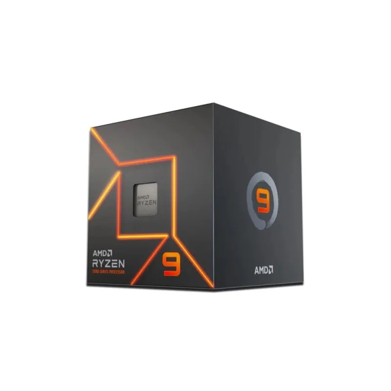 CPU-AMD-Desktop-Ryzen 9-7900-Raphael AM5-3700 MHz-Cores 12-64MB-Socket SAM5-65 Watts-GPU Radeon-BOX-100-100000590BOX