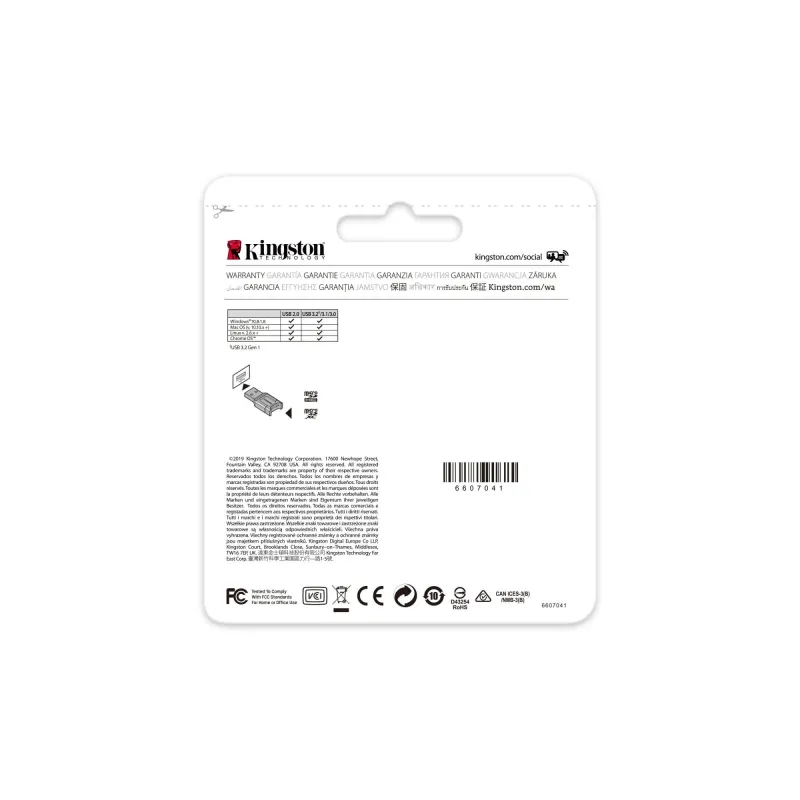 Memory reader flash usb3.2-mlpm kingston