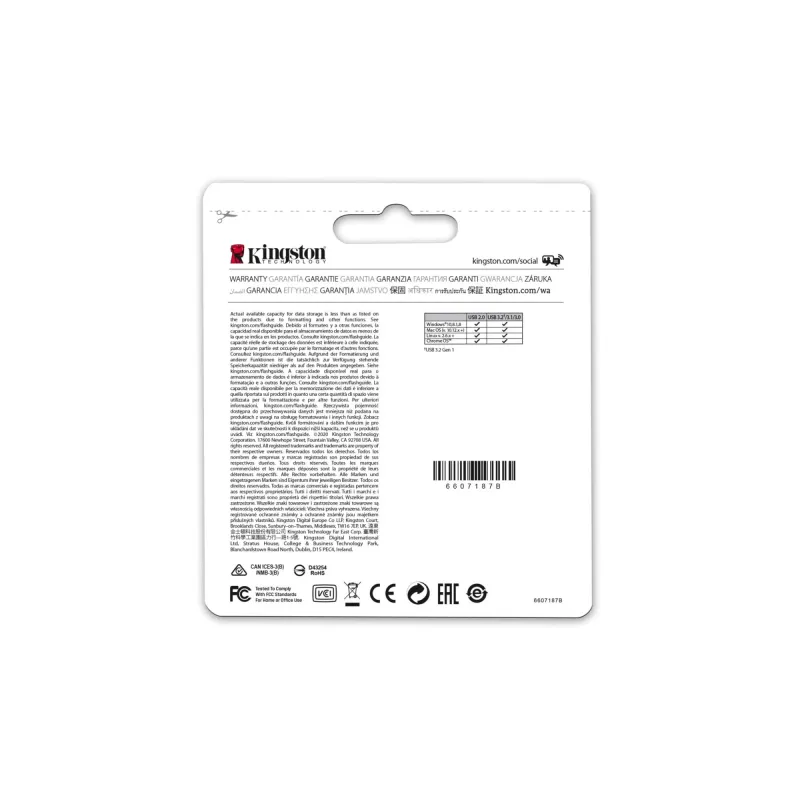 Memory drive flash usb3.2 256g-micro dtmc3g2-256gb kingston