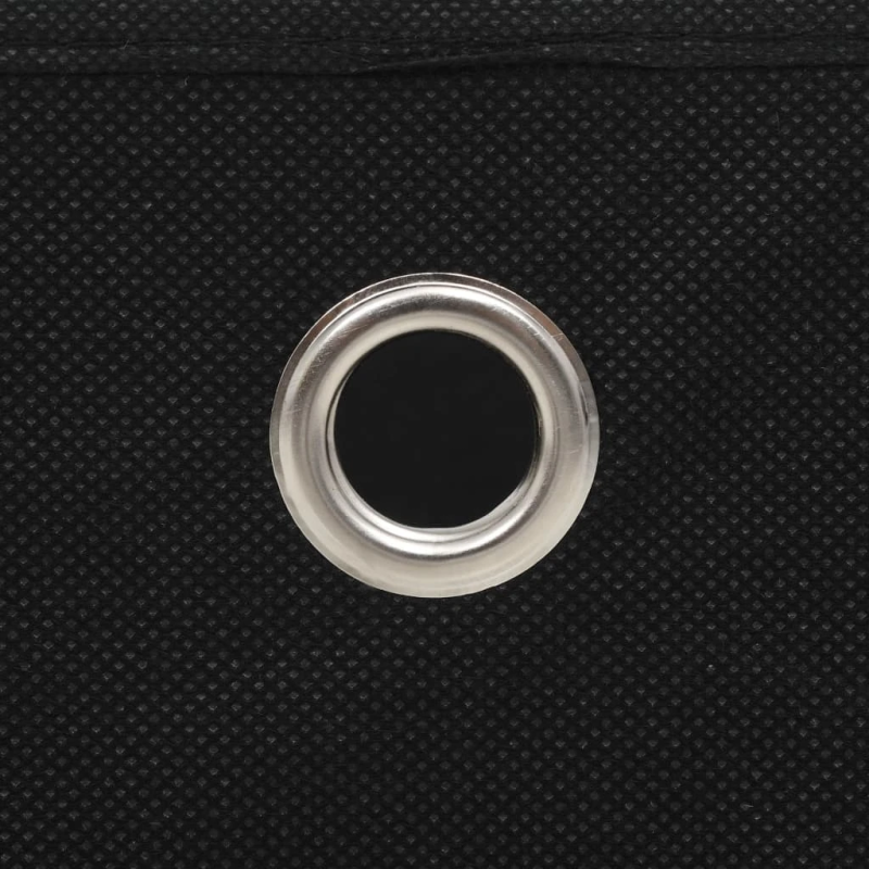 vidaXL uzglabāšanas kastes, 10 gab., 32x32x32 cm, melns neausts audums