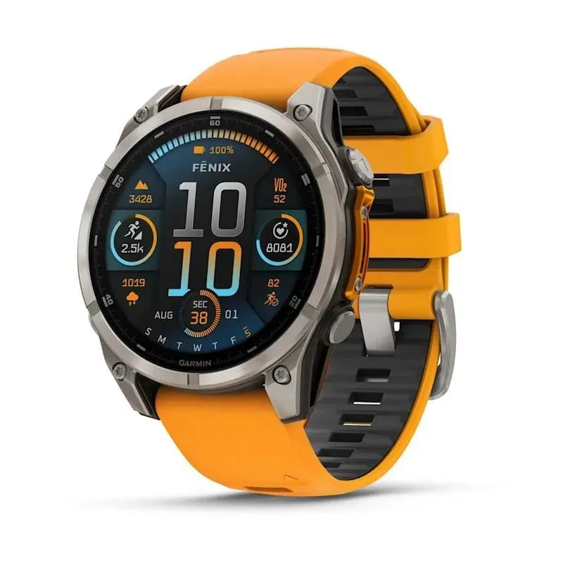Smartwatch fenix 8 sapphire-orange 010-02904-11 garmin