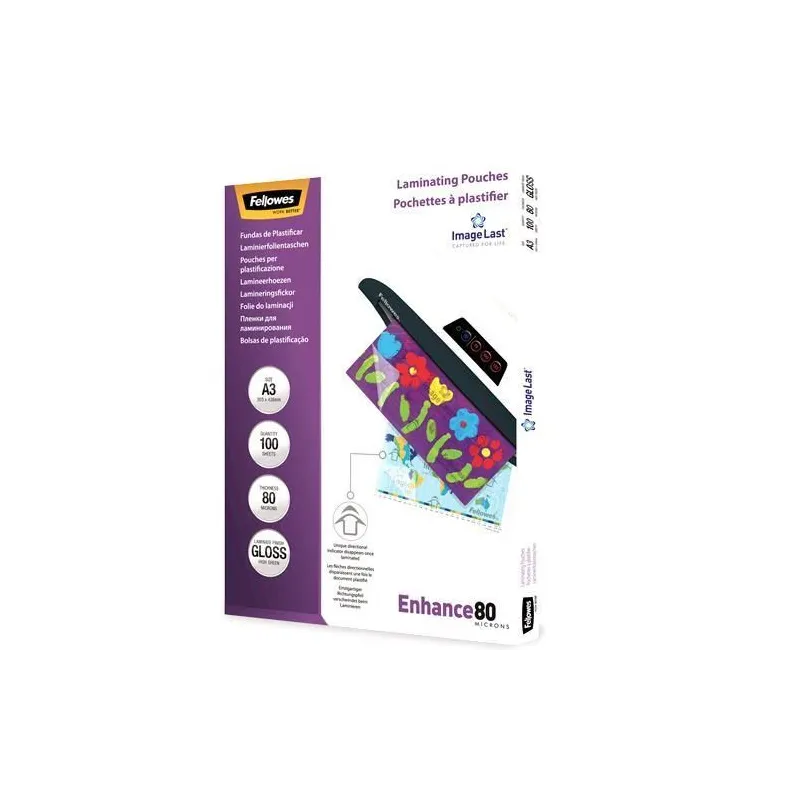 Laminator pouch imagelast-a3 80 100pcs 5306207 fellowes