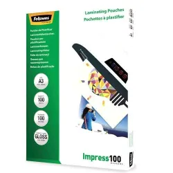 Laminator pouch glossy-a3 100 100pcs 5351205 fellowes