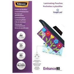 Laminator pouch imagelast-a4 80 25pcs 5396205 fellowes