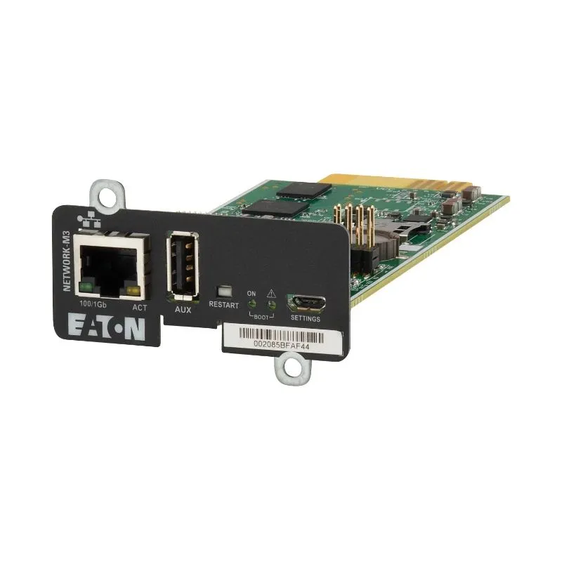 Eaton - Cybersecure Gigabit NETWORK-M3 Card for UPS and PDU - Network-M3
