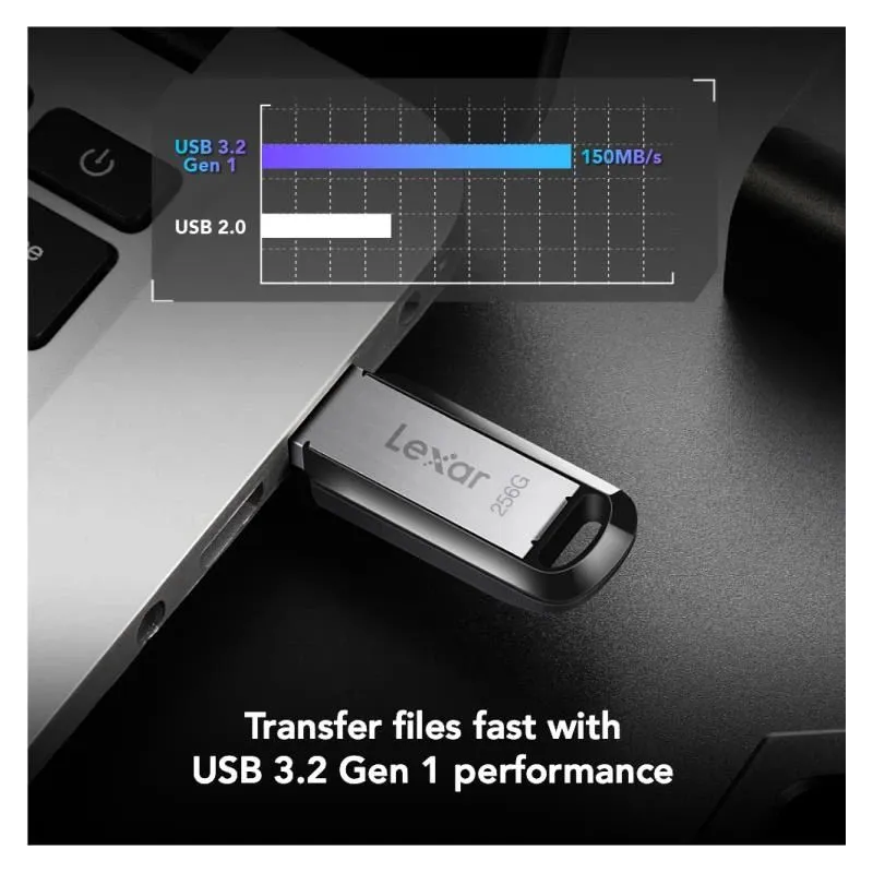 Memory drive flash usb3 256gb-m400 ljdm400256g-bnbng lexar