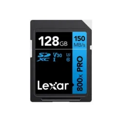 Lexar - Memory Card - Professional 800x PRO - 128 GB - SDXC - Flash memory class UHS-I