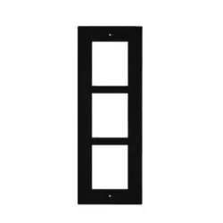Entry panel 3mod. flush frame-black- ip verso 9155013b 2n