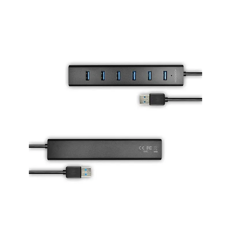 I-o hub usb3.0 7port charging-w-ac 1.2m hue-sa7bp axagon