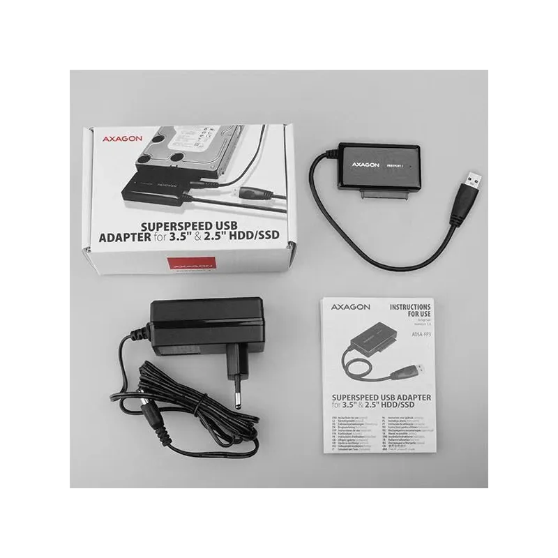 Ssd acc adapter usb3.0-sata-0.2m adsa-fp3 axagon