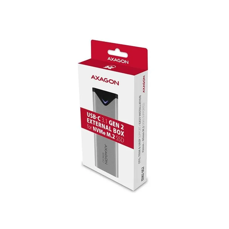 Ssd acc enclosure m.2 nvme-usb-c eem2-ug2 axagon