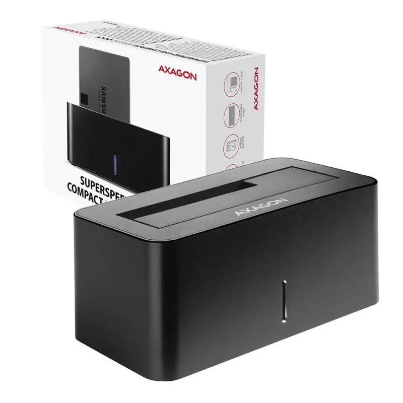 Hdd acc dock station usb3.2-2.5-3.5 sata adsa-sn axagon