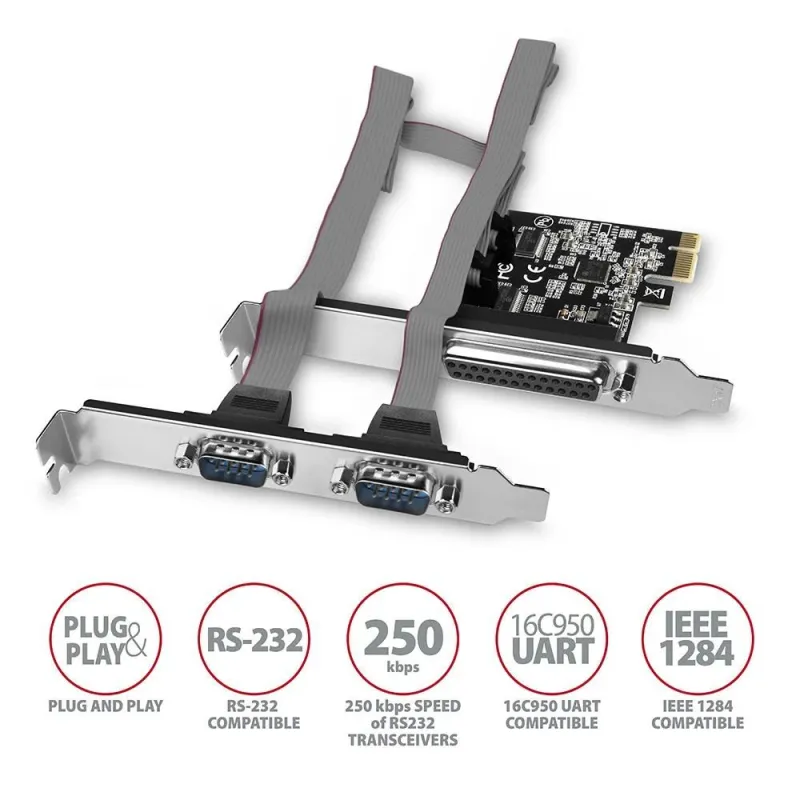 Net card pcie 250kbps-sp&lp pcea-psn axagon
