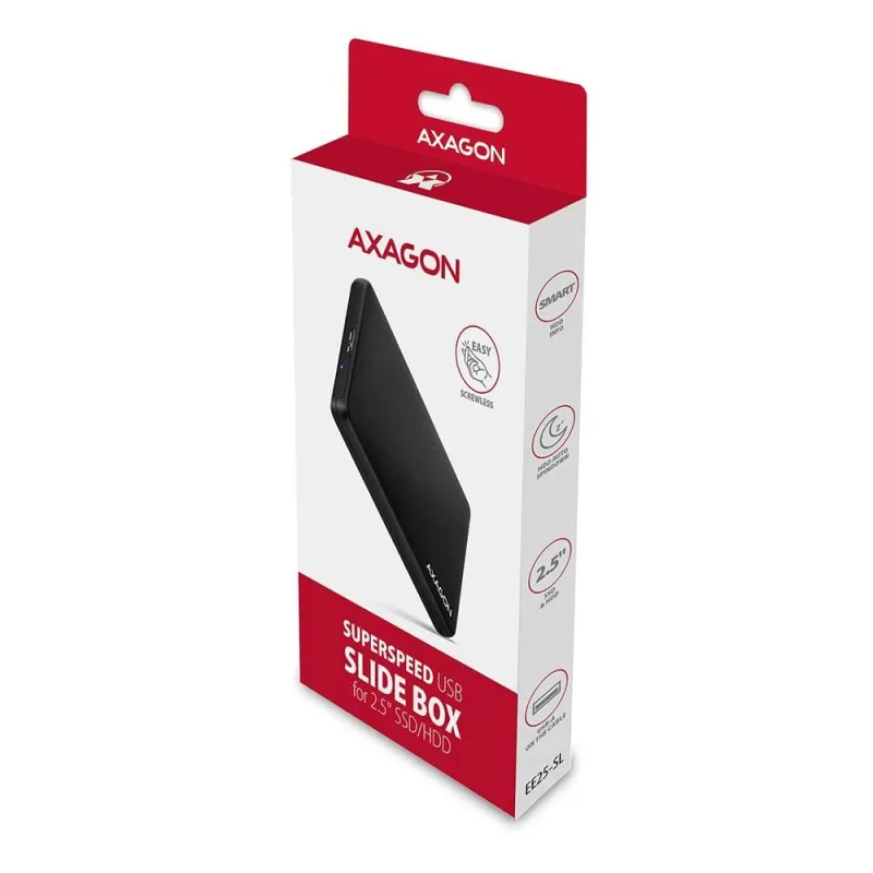 Hdd acc enclosure 2.5-usb3.2 ee25-sl axagon