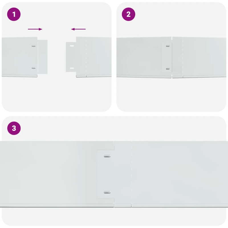 vidaXL zāliena apmales, 20 gab., cinkots tērauds, 100x20 cm