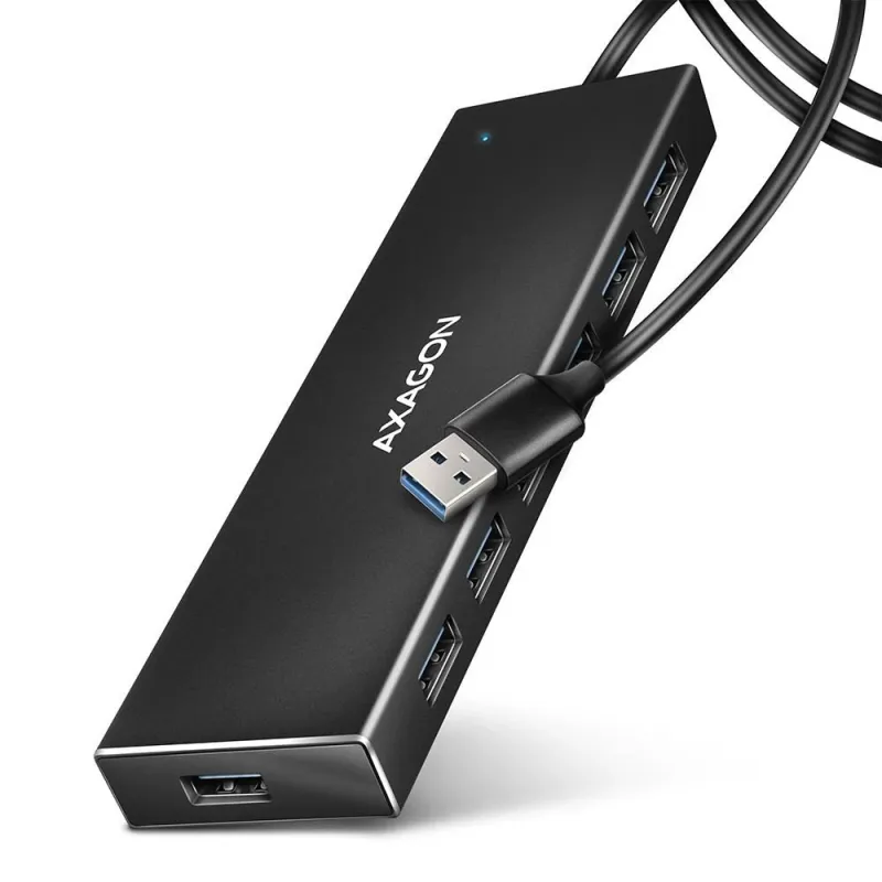 I-o hub usb3.2 7port flat-1m hue-f7a axagon