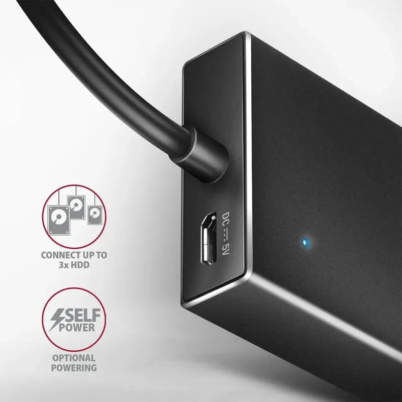 I-o hub usb3.2 7port flat-1m hue-f7a axagon