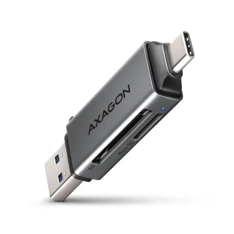AXAGON Mobile USB 3.2 Gen 1 MINI card reader with USB-C and USB-A connectors - CRE-DAC