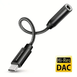 Adapter usb-c to audio 3.5mm-dac 0.1m ada-hc axagon