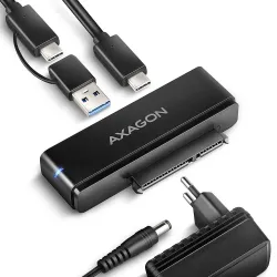 Ssd acc adapter usb-c-sata 6g-10gbps 0.6m adsa-fpx axagon