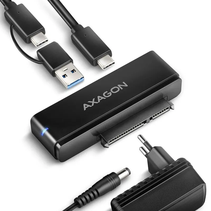 Ssd acc adapter usb-c-sata 6g-10gbps 0.6m adsa-fpx axagon