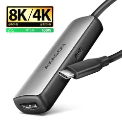 I-o adapter usb-c to hdmi-0.16m rvc-hi8kpd axagon