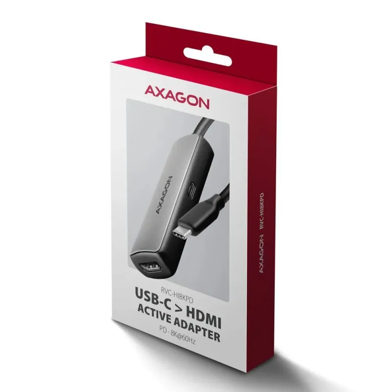 I-o adapter usb-c to hdmi-0.16m rvc-hi8kpd axagon