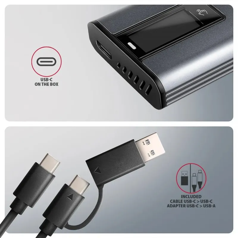 Ssd acc enclosure m.2 nvme-sata usb3.2 eem2-sd2 axagon