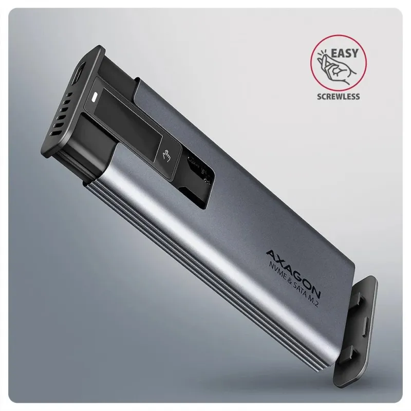 Ssd acc enclosure m.2 nvme-sata usb3.2 eem2-sd2 axagon