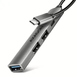 I-o hub usb3.2 4port-0.12m hue-stc axagon