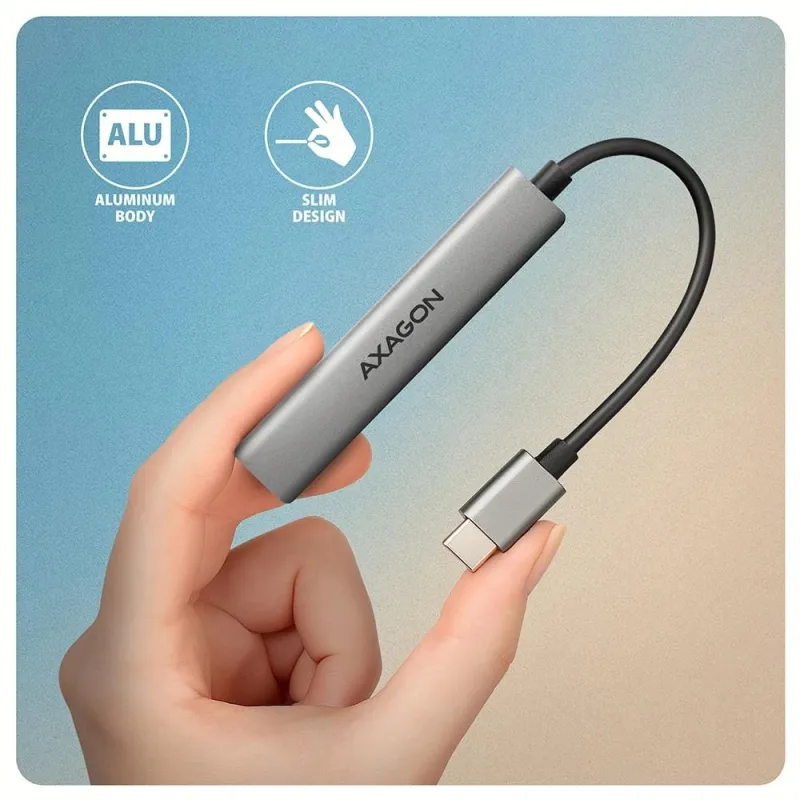 I-o hub usb3.2 4port-0.12m hue-stc axagon