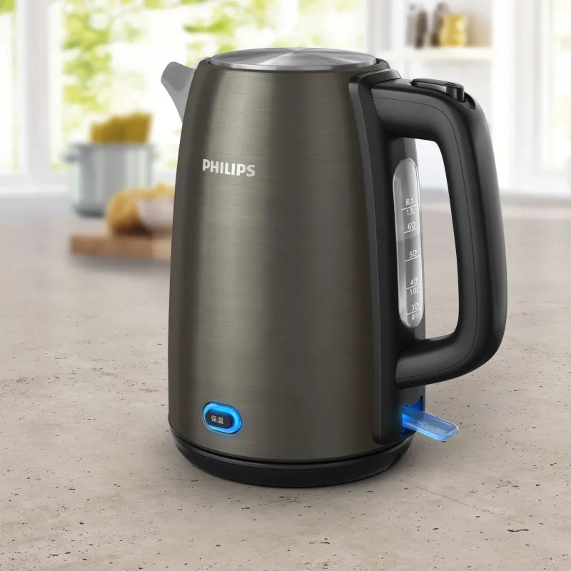 Philips - Kettle - HD9353-90 Viva Collection - Electric - 1740-2060 W - 1.7 L - Stainless steel - 360° rotational base -
