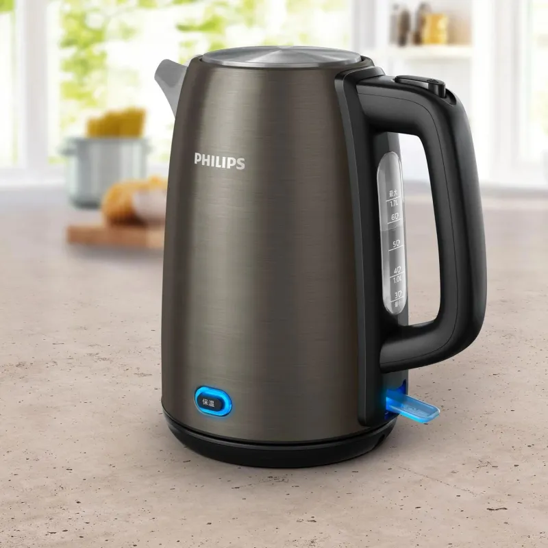 Philips - Kettle - HD9353-90 Viva Collection - Electric - 1740-2060 W - 1.7 L - Stainless steel - 360° rotational base -