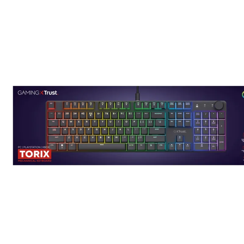 Keyboard usb gxt866 torix-en 24910 trust