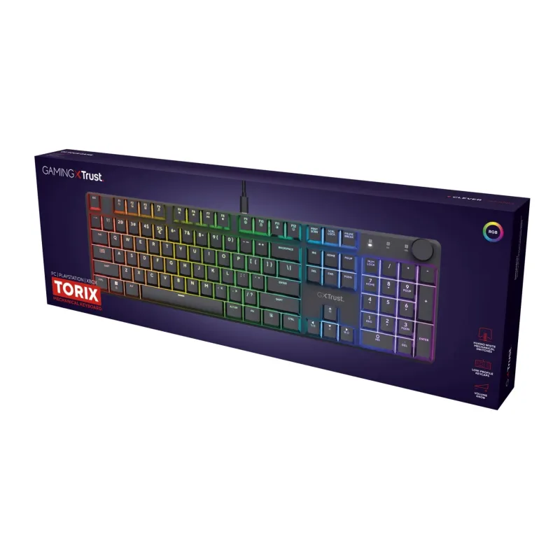 Keyboard usb gxt866 torix-en 24910 trust