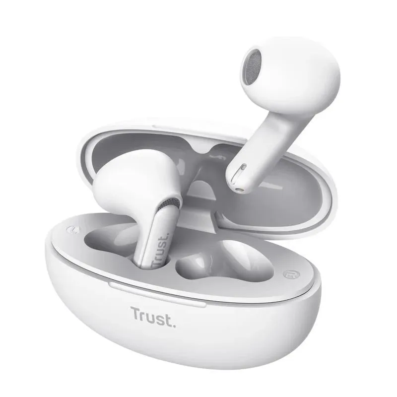 Headset earphones yavi bt enc-white 25173 trust