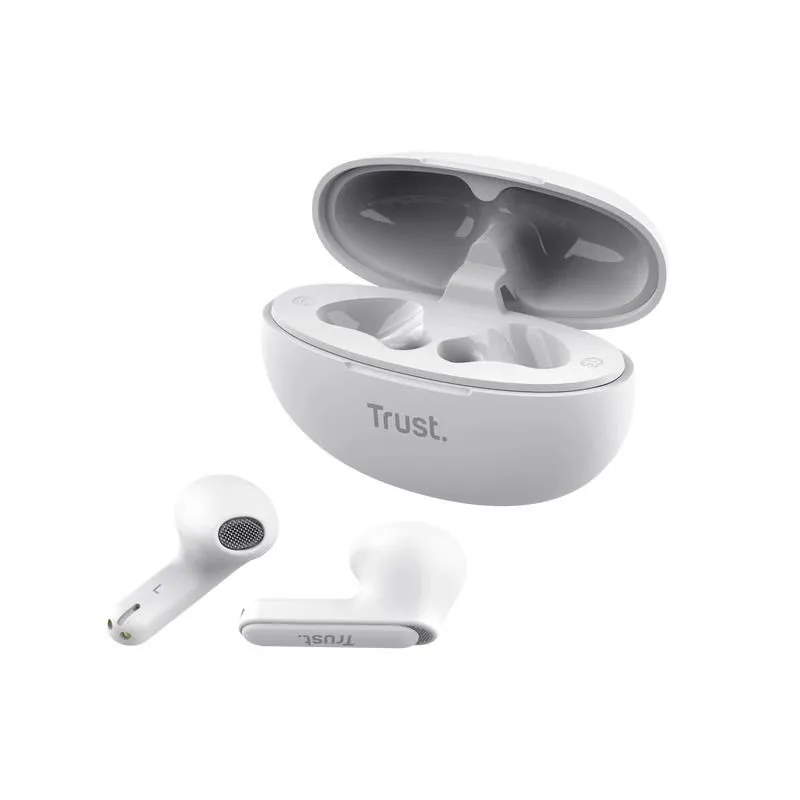 Headset earphones yavi bt enc-white 25173 trust